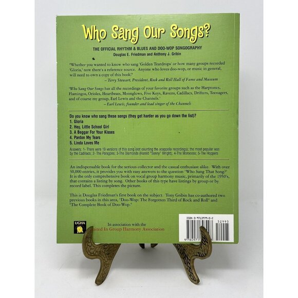 WHO SANG OUR SONGS? Official Rhythm & Blues & Doo Wop Songography Friedman Signe - Picture 2 of 12